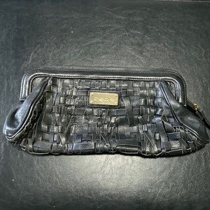 Bebe leather clutch